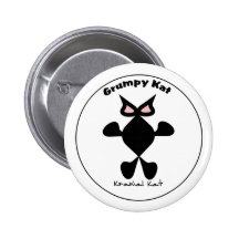 Top Cat, Cool Cat, Grumpy Kat Kranial Kat, Pinback Buttons