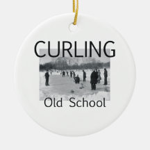 TOP Curling Old School Christmas Ornaments
