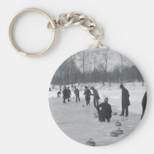 TOP Curling Old School Keychains