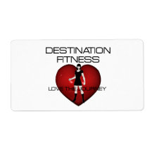 TOP Destination Fitness Custom Shipping Label