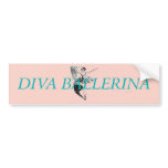 TOP Diva Ballerina Bumper Sticker