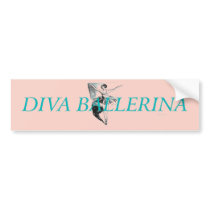TOP Diva Ballerina Bumper Sticker