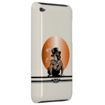 Top Dog Vintage Bulldog with Cigar and Top Hat Barely There iPod Cases