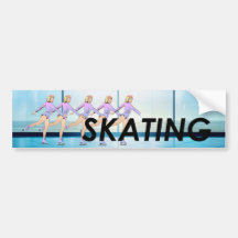 TOP Figure Skating Girl Bumper Stickers