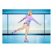 TOP Figure Skating Girl Business Card Template