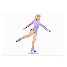 TOP Figure Skating Girl Business Card Template