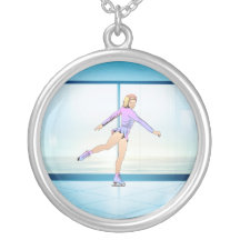 TOP Figure Skating Girl Custom Necklace