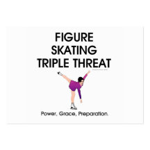 TOP Figure Skating Triple Threat Business Card Templates