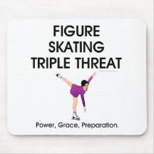 TOP Figure Skating Triple Threat Mouse Pad