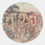 TOP Finish Line Round Sticker