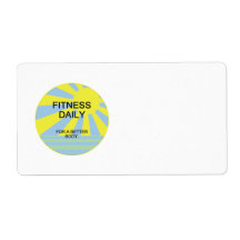 TOP Fitness Daily Personalised Shipping Label