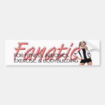 TOP Fitness Fanatic Bumper Sticker