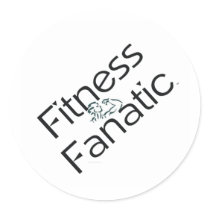 TOP Fitness Fanatic Round Stickers