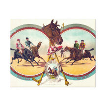 TOP Follow the Race Game Stretched Canvas Prints