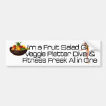 TOP Fruit Salad Fitness Bumper Stickers
