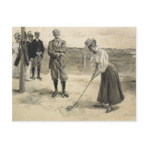 TOP Golf Girl Postcards