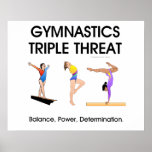 TOP Gymnastics Triple Threat (W) Posters