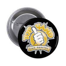 Top Hand Car Rental Pinback Buttons