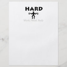 TOP Hard Work Head Body Flyer Design