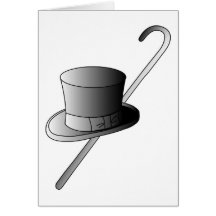 Top Hat and Cane Cards