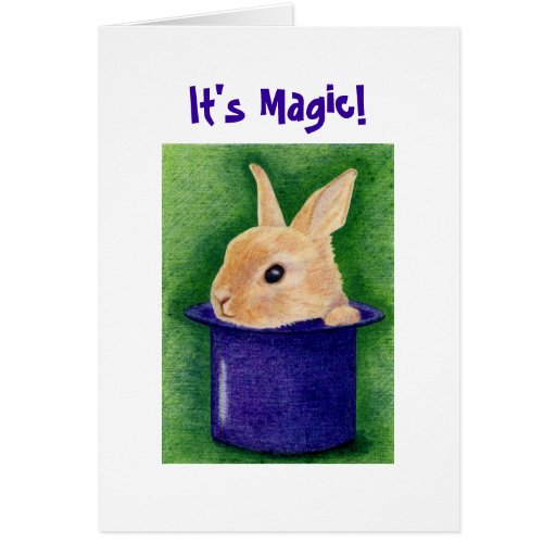 Top Hat Bunny Card