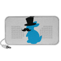 Top Hat Bunny Rabbit iPod Speakers