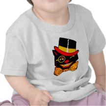Top Hat Cat T-shirts