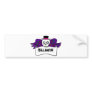 Top Hat Skull Banner Bumper Sticker