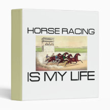 TOP Horse Racing Is My Life 3 Ring Binders