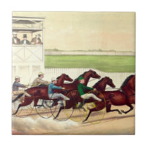 TOP Horse Racing Is My Life Ceramic Tile
