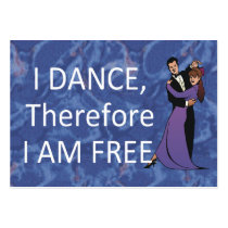 TOP I Dance Therefore I Am Business Card Template