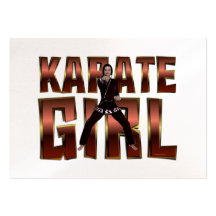 TOP Karate Girl Business Card Templates