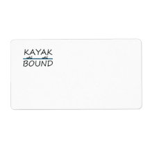 TOP Kayak Bound Custom Shipping Label