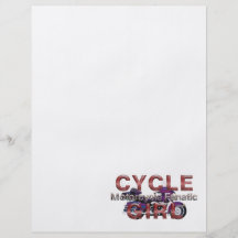 TOP Motorcycle Girl Personalized Flyer