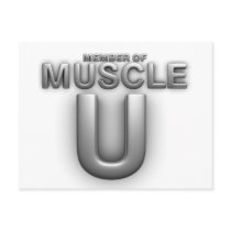 TOP Muscle University Postcard