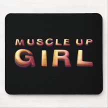 TOP Muscle Up Girl Mouse Pad