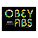 TOP Obey Abs business cards