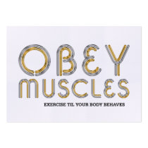 TOP Obey Muscles Business Card Template