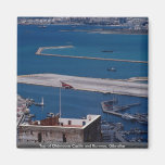 Top of Oldmoore Castle and Runway, Gibraltar Fridge Magnet