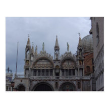Top of the Basilllica, St. Mark's Square, Venice Postcard
