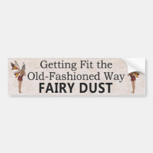 TOP Old-Fashioned Fitness Bumper Sticker