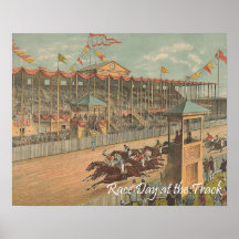 TOP Race Day at the Track Posters