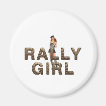 TOP Rally Girl Refrigerator Magnets