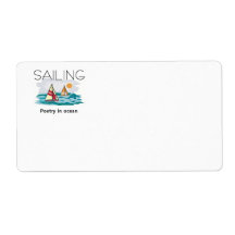 TOP Sailing Poetry Shipping Labels
