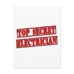 Top Secret Electrician postcards