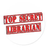 Top Secret Librarian stickers