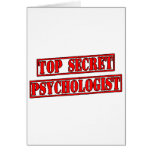 Top Secret Psychologist Greeting Cards