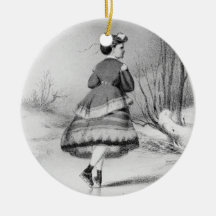 TOP Skating Beauty Christmas Ornament