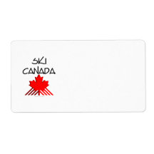 TOP Ski Canada Personalized Shipping Label