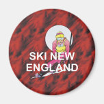 TOP Ski New England Fridge Magnet